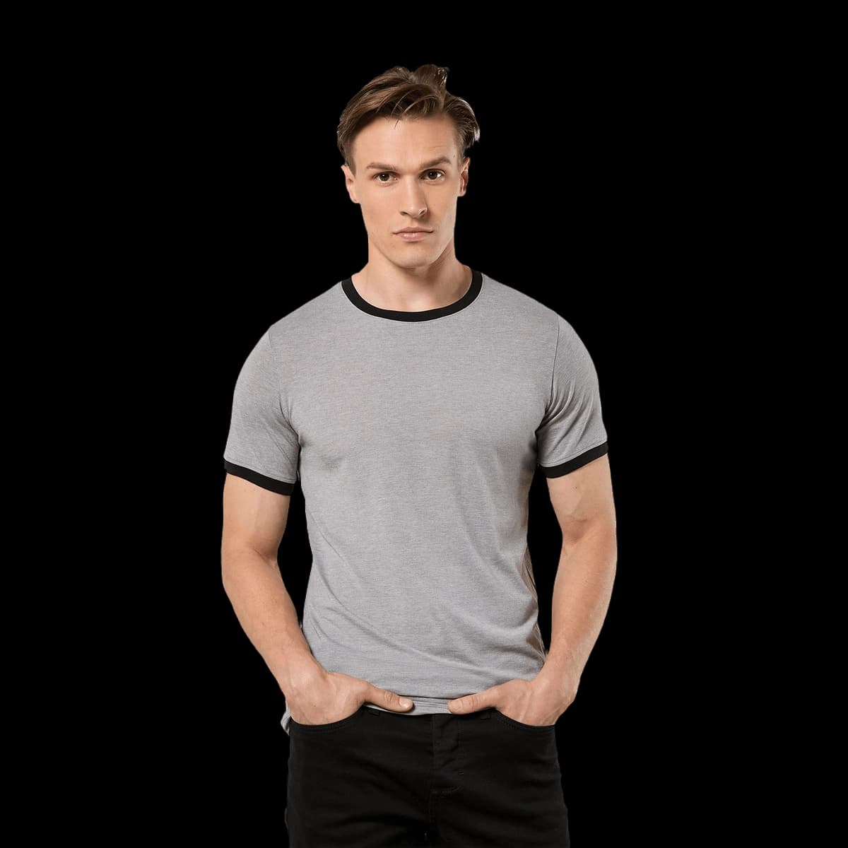 Fashion fit ringer tee