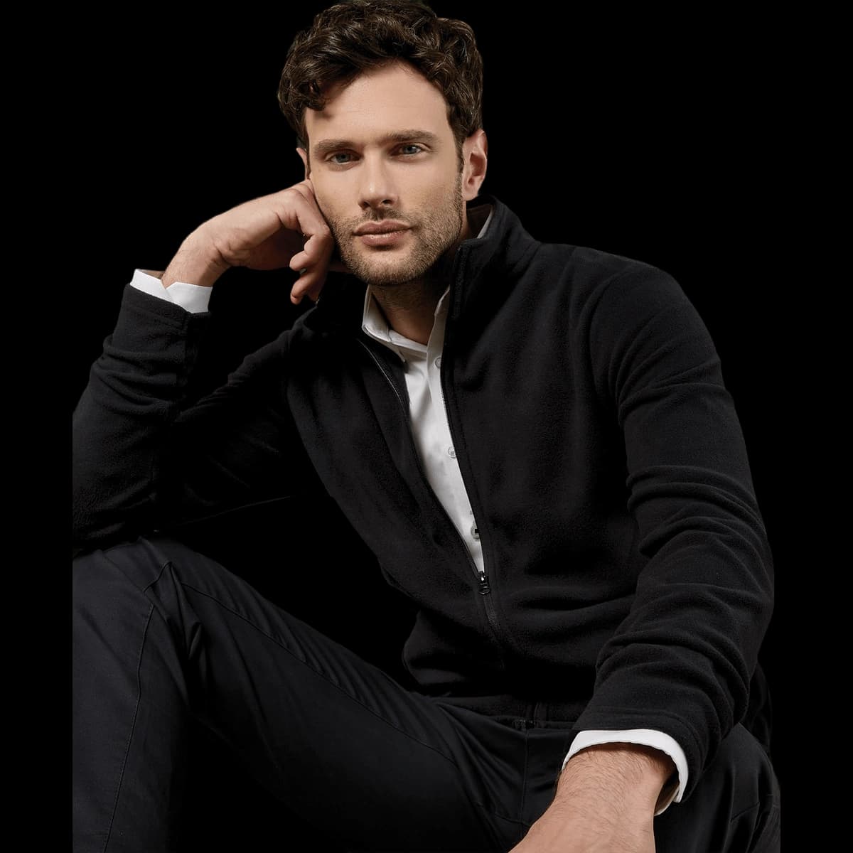 Regular fit corporate microfleece
