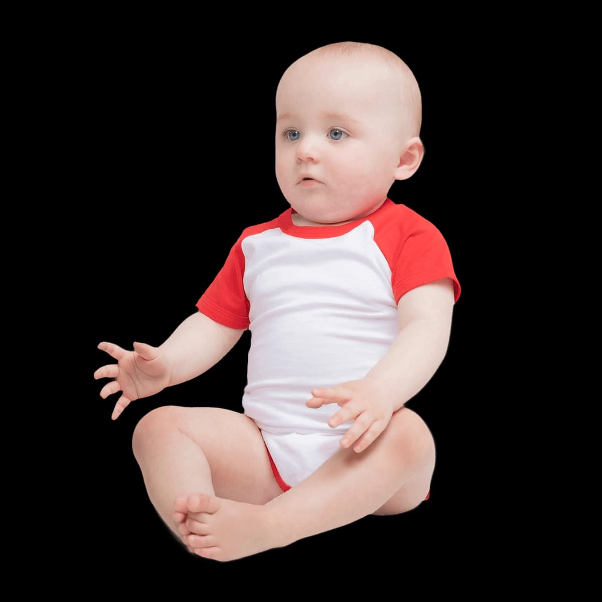 Essential short-sleeved baseball bodysuit
