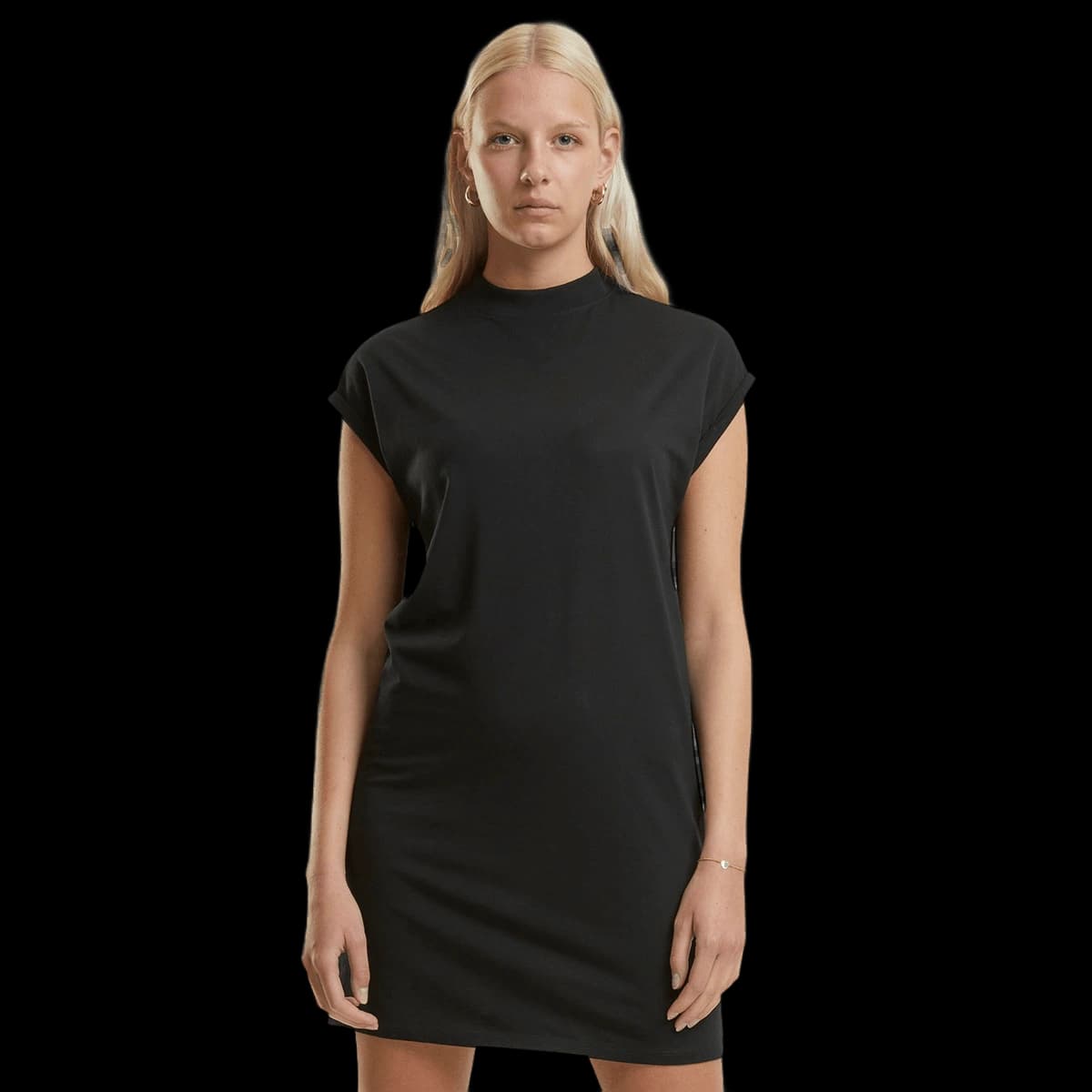 Women’s extended shoulder dress