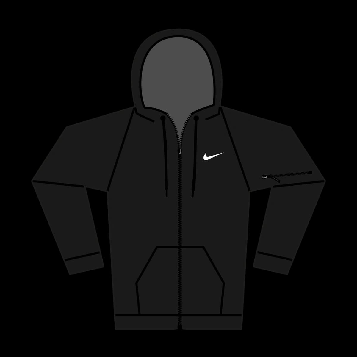 Nike men’s full-zip fitness hoodie