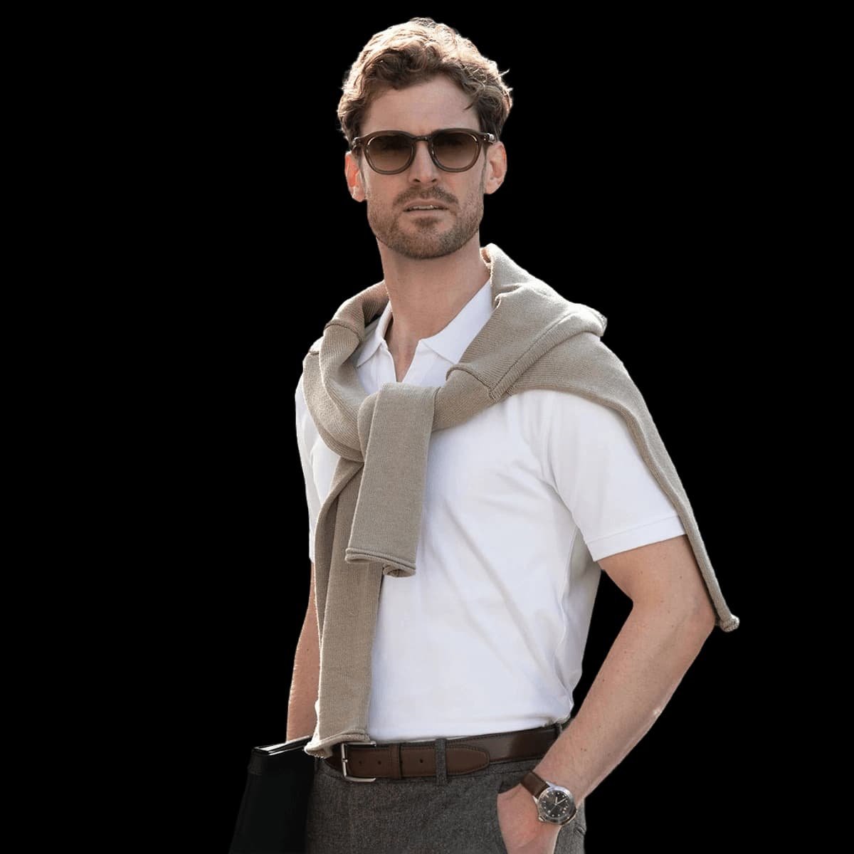 Harvard v-neck – stretch deluxe polo