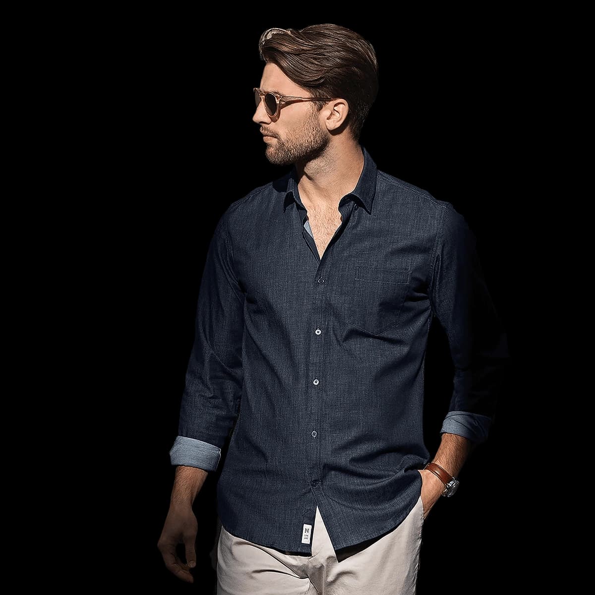 Torrance modern fit – raw and stylish denim shirt