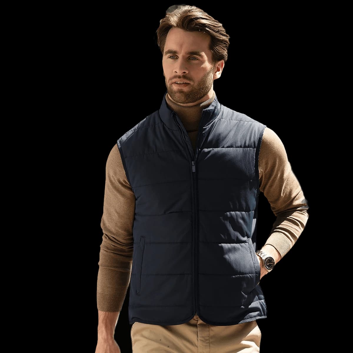 Hudson – horizontal quilted gilet