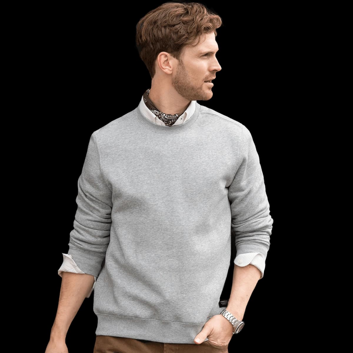 Trenton unisex round neck sweatshirt