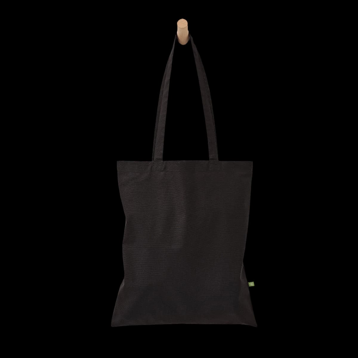 Organic cotton shopper long handle