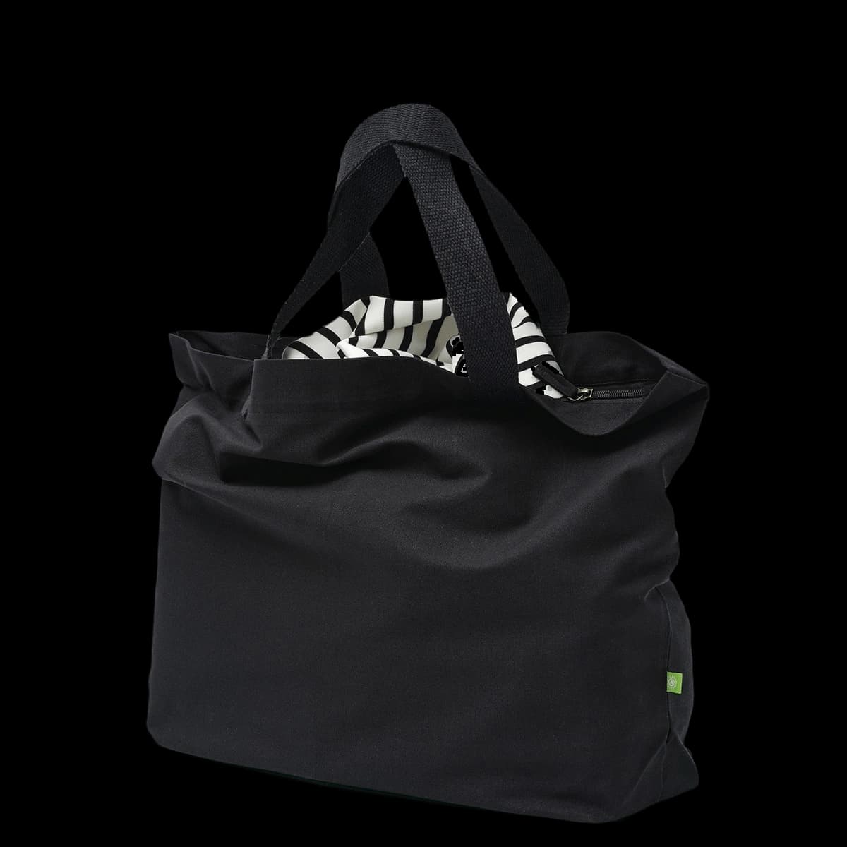 Elba organic canvas premium zip tote