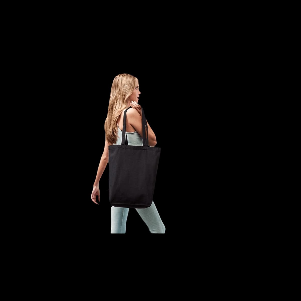 Recycled premium canvas ‘flat base’ shopper