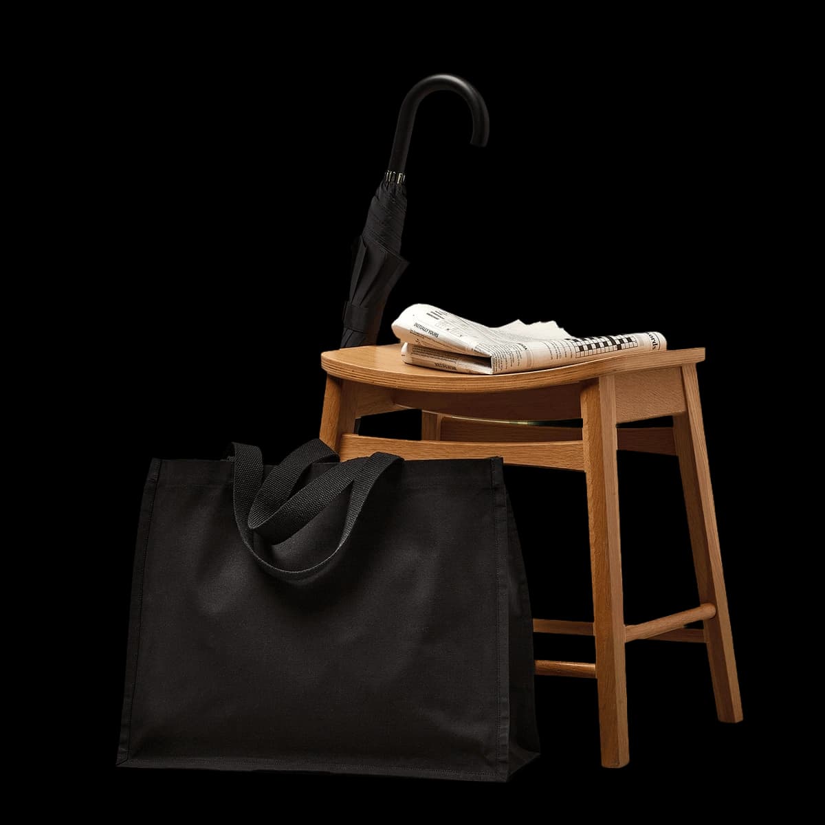Recycled premium canvas stand-up shopper