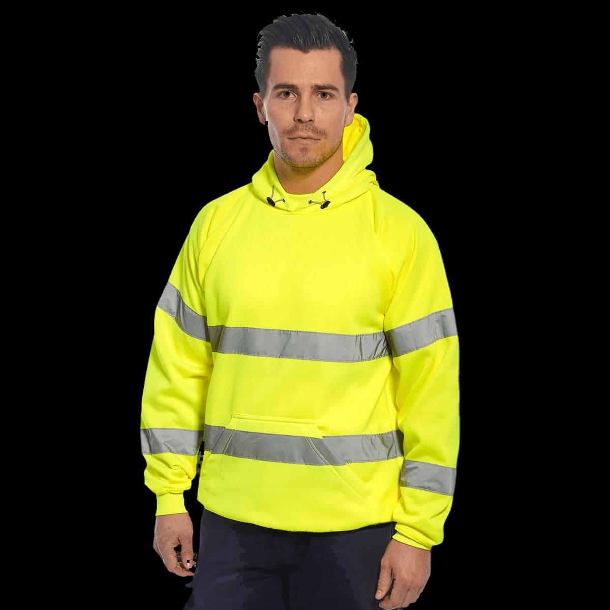 Hi-vis hooded sweatshirt (B304)