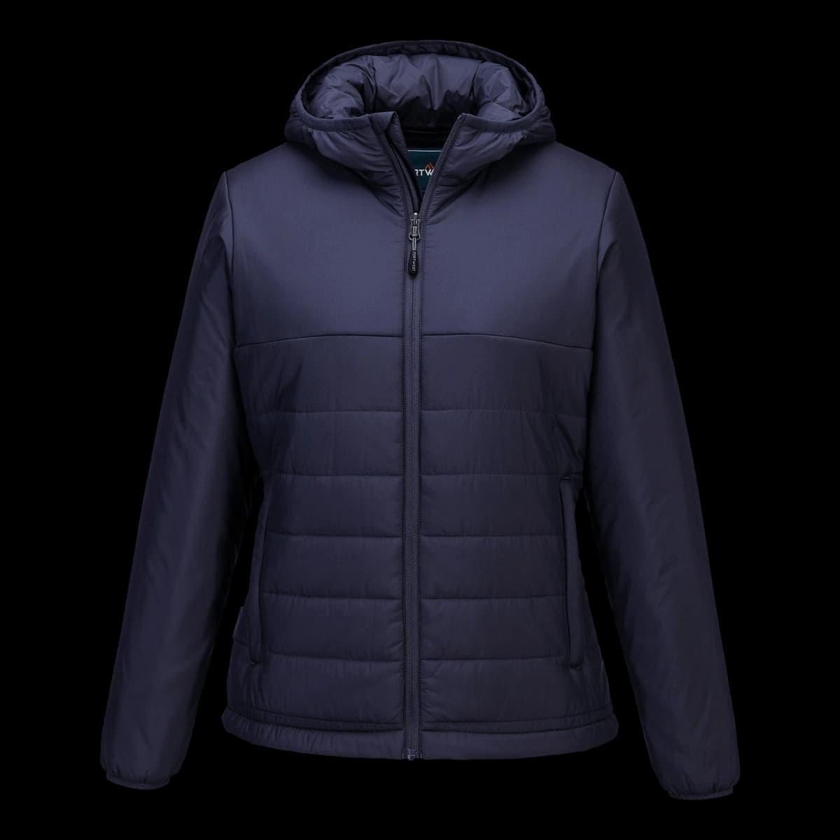 Women’s professional hooded insulated baffle jacket (S613)