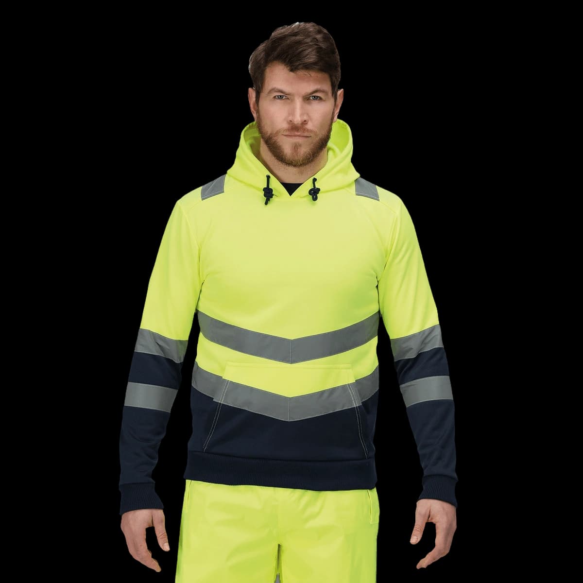 Pro hi-vis overhead hoodie
