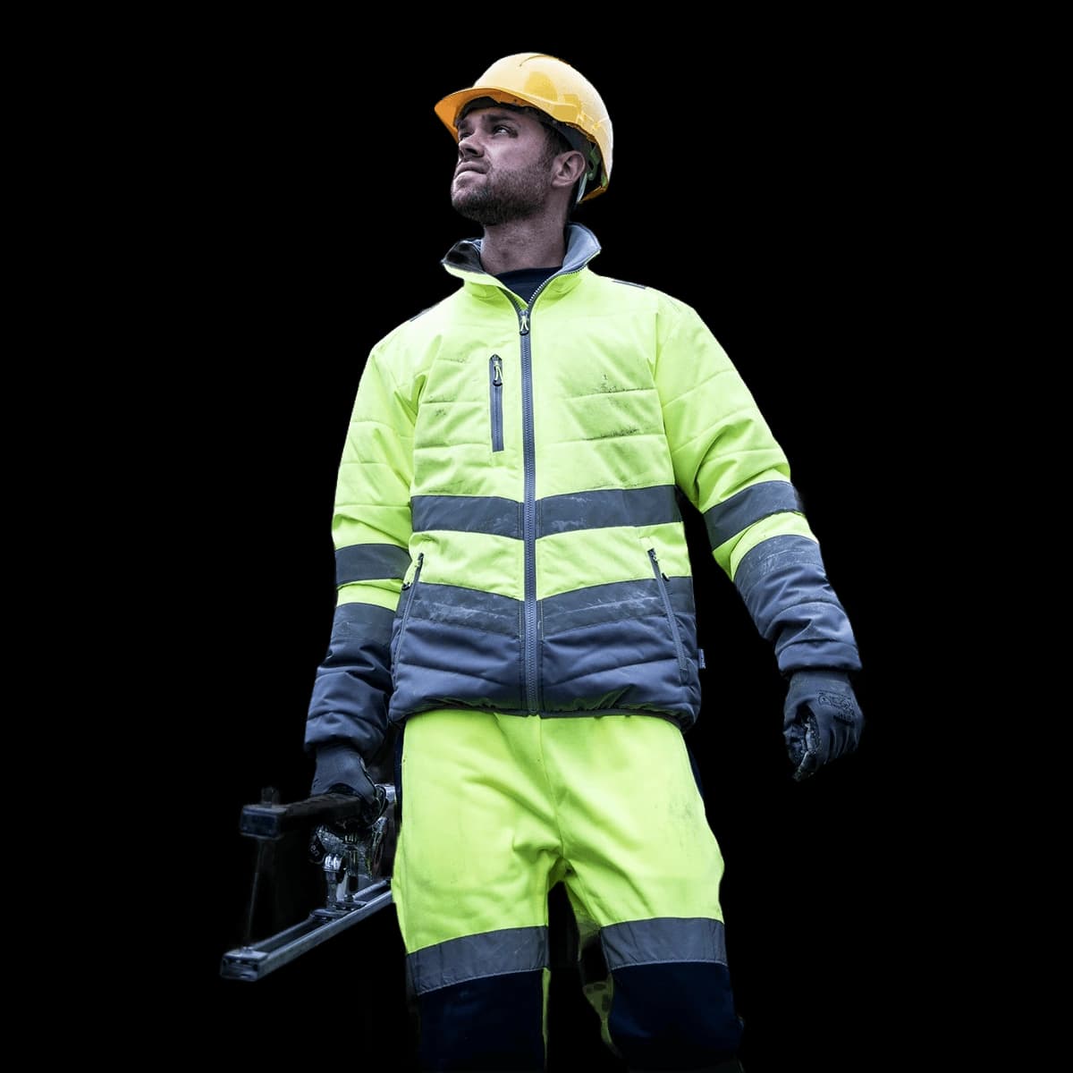 Hi-vis two-tone thermal jacket