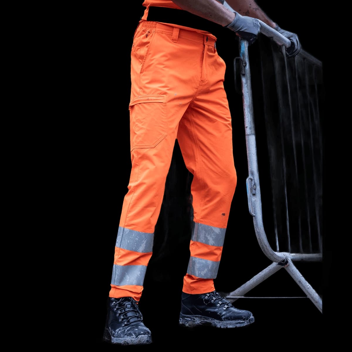 Hi-vis pro contract stretch action trousers