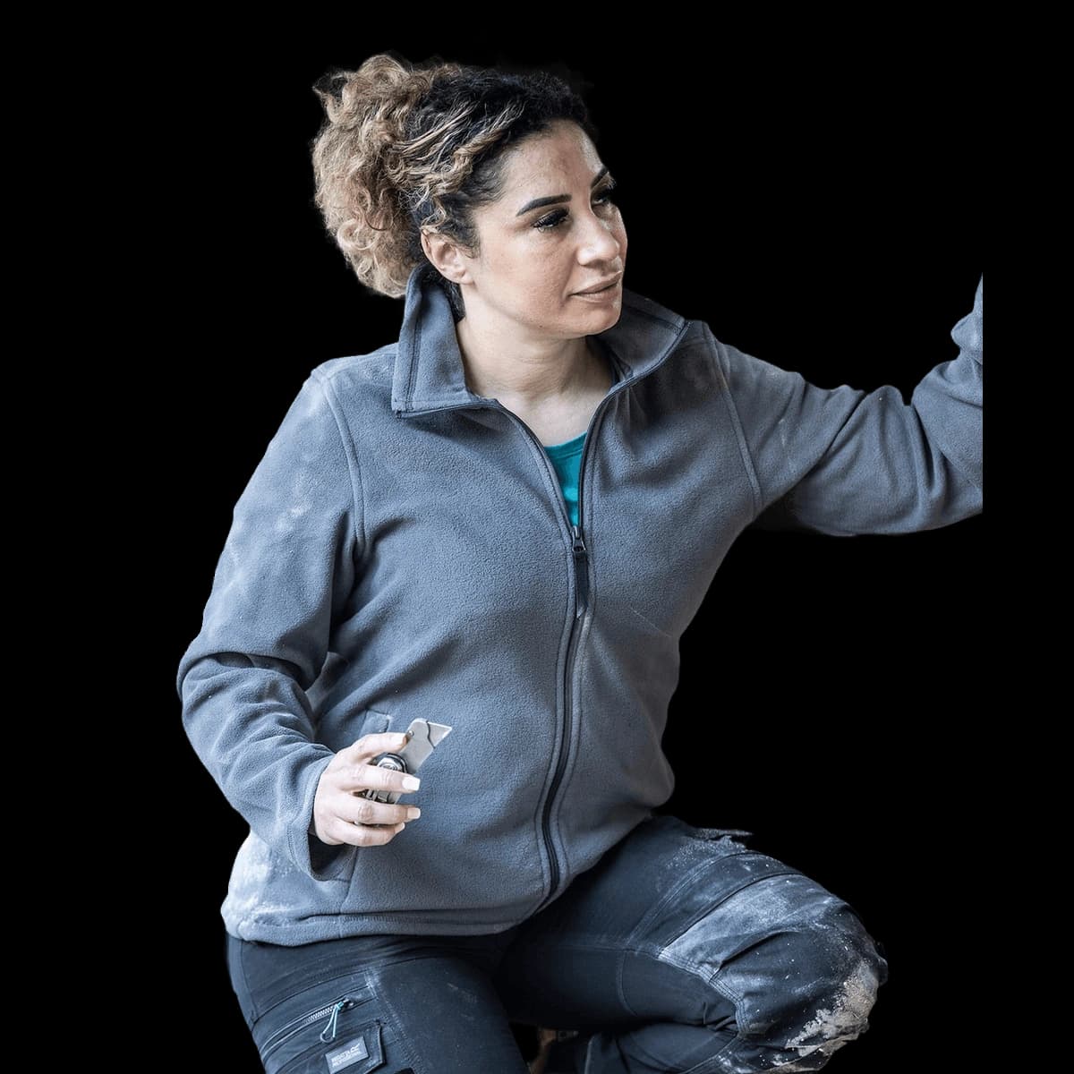 Women's full-zip microfleece