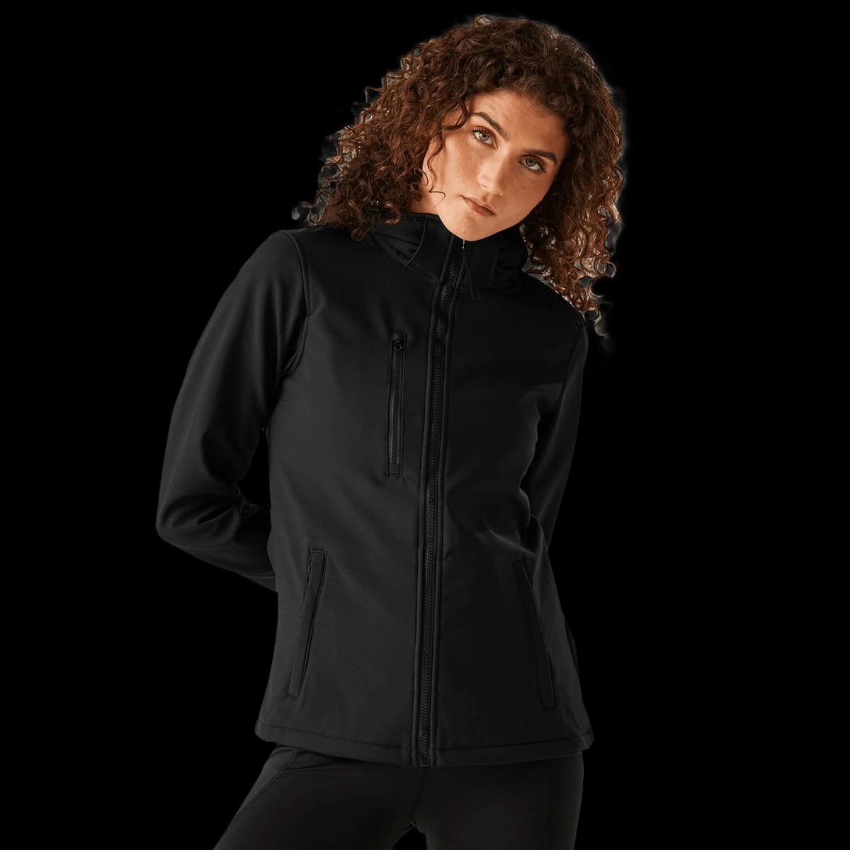 Women's venturer 3-layer hooded softshell jacket