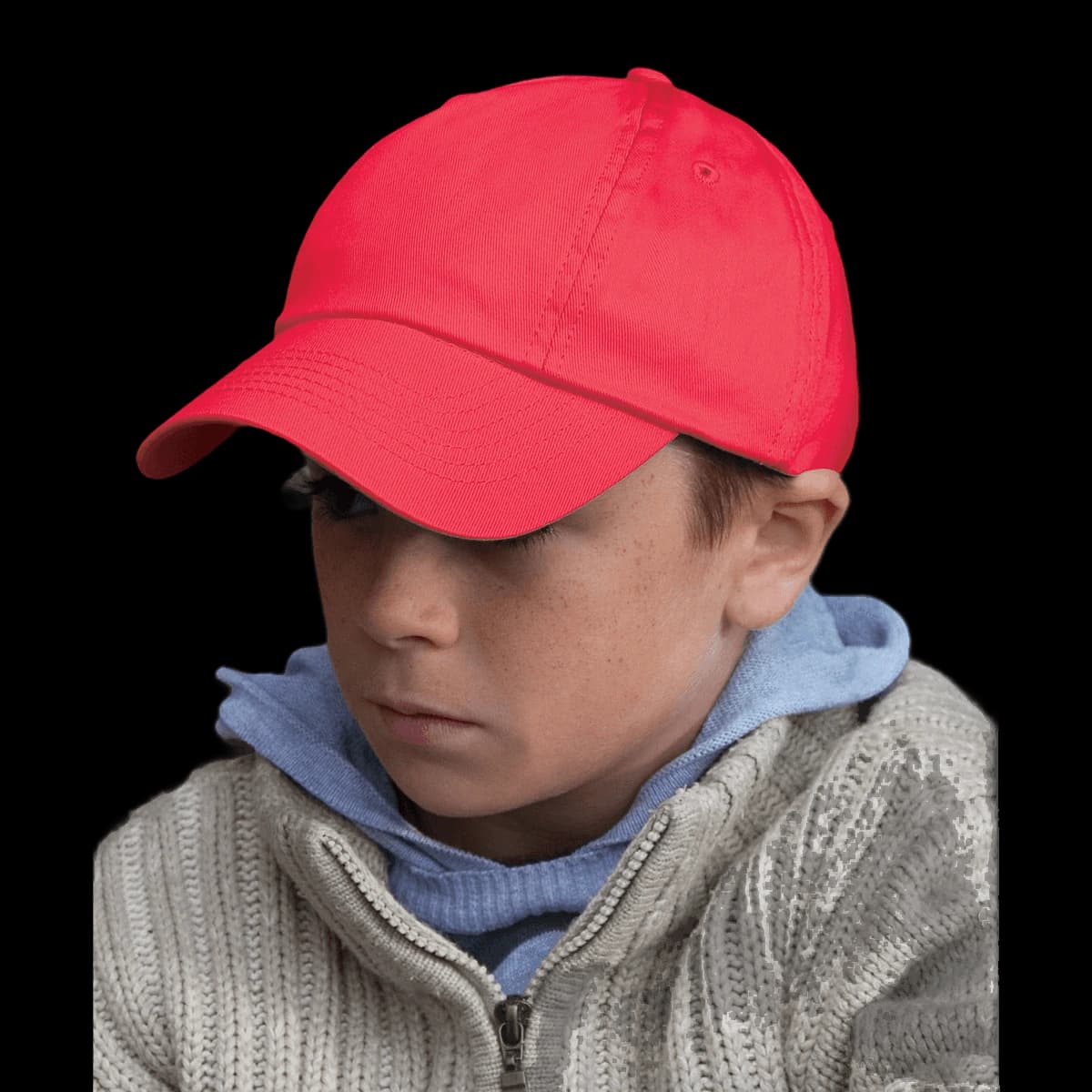 Junior low-profile cotton cap