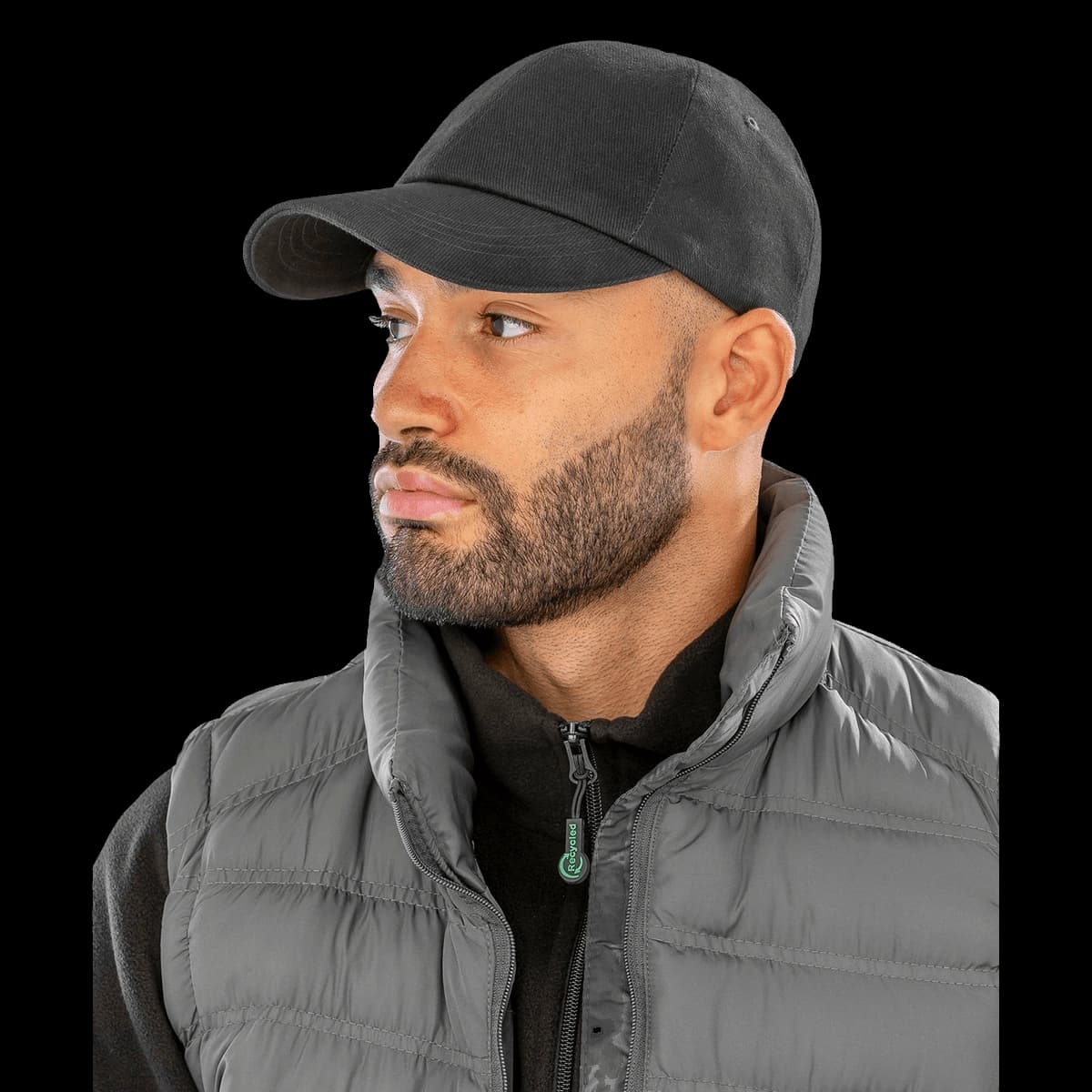 Low-profile heavy brushed cotton cap