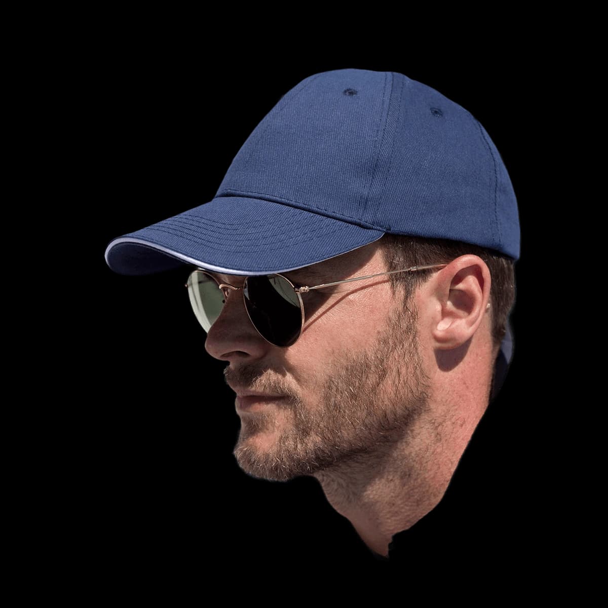 Memphis brushed cotton low-profile sandwich peak cap