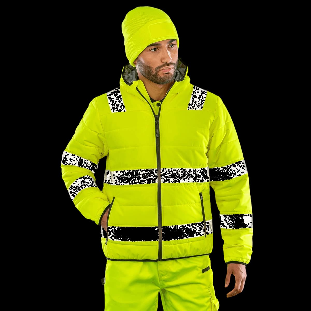 Recycled ripstop padded safety jacket