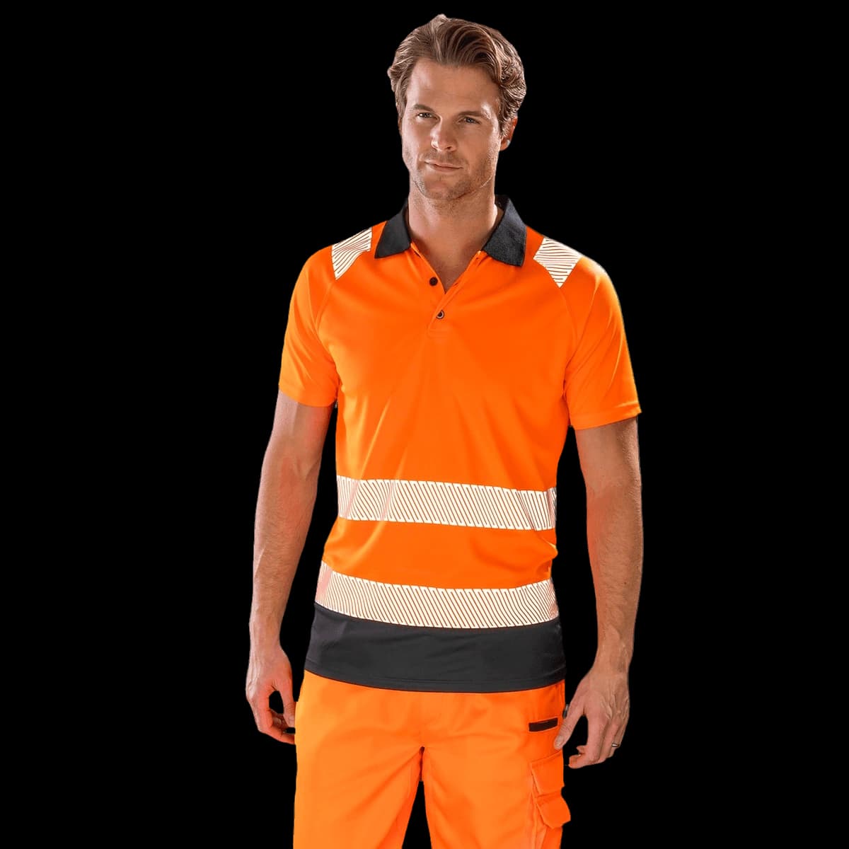 Recycled safety polo