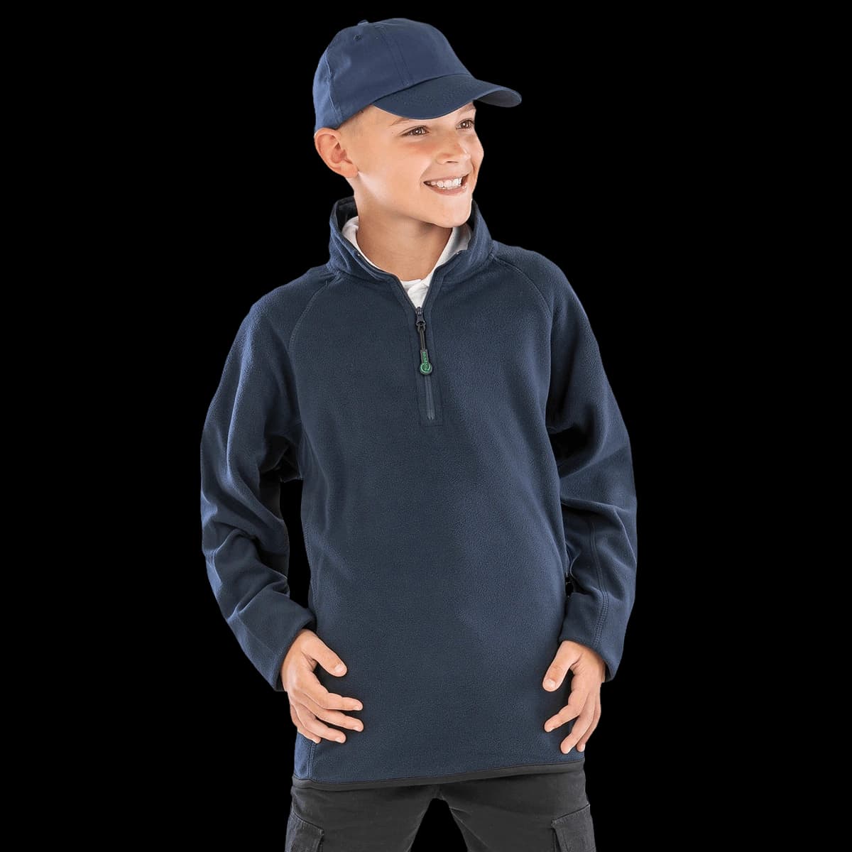 Junior recycled microfleece top