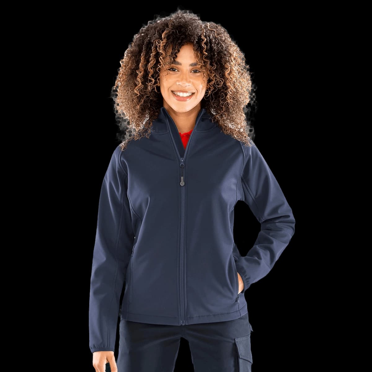 Women’s recycled 3-layer printable hooded softshell