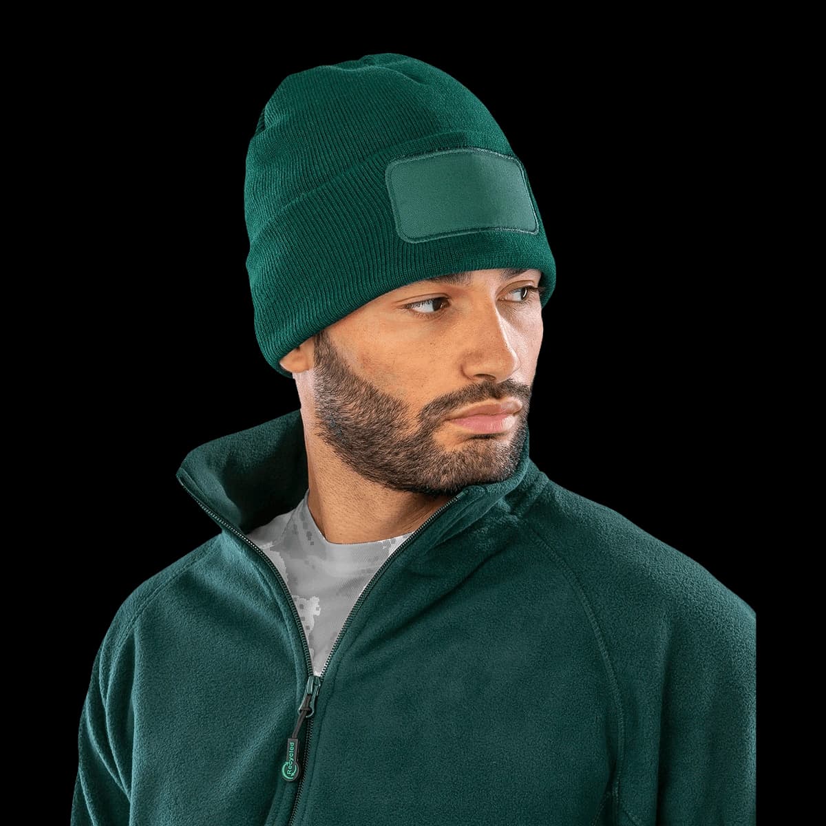 Double-knit printers beanie