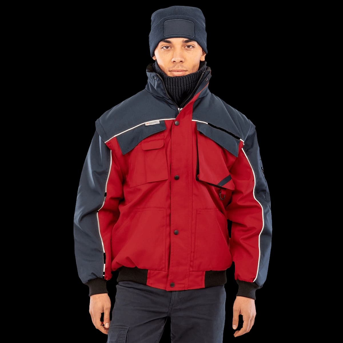 Work-Guard zip sleeve heavy-duty pilot jacket