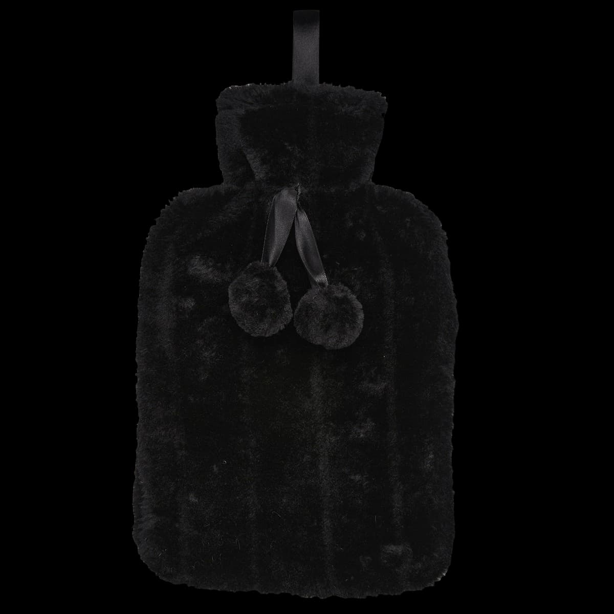 Luxury classic faux fur hot water bottle and cover