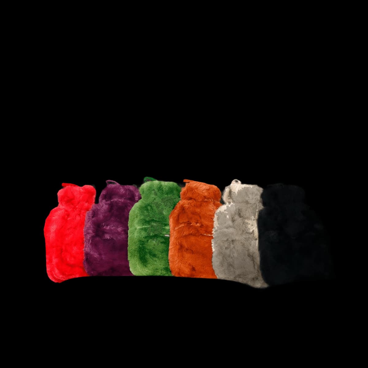 Super luxury faux fur hot water bottle and cover
