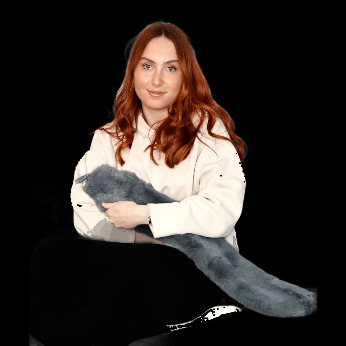 Super luxury faux fur long hot water bottle and cover