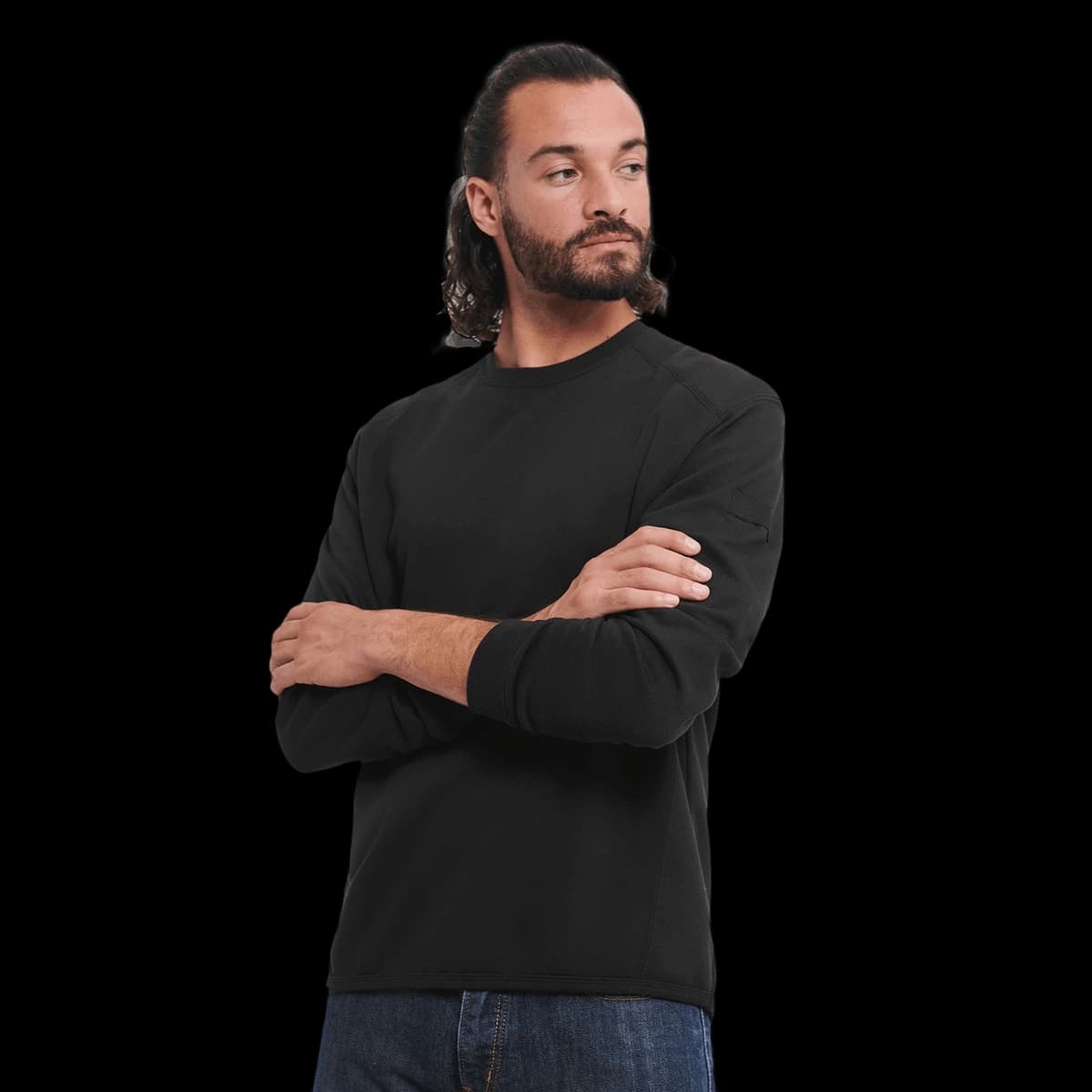 Heavy-duty crew neck sweatshirt