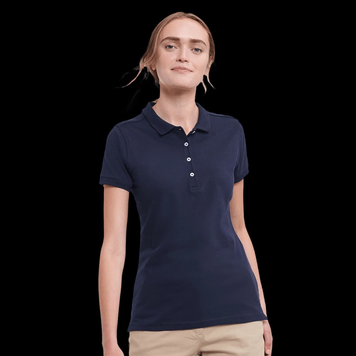 Women's stretch polo