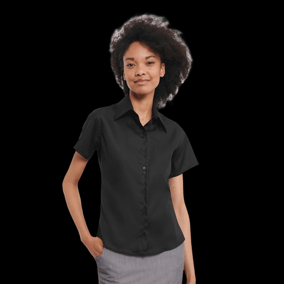 Women's short sleeve ultimate non-iron shirt