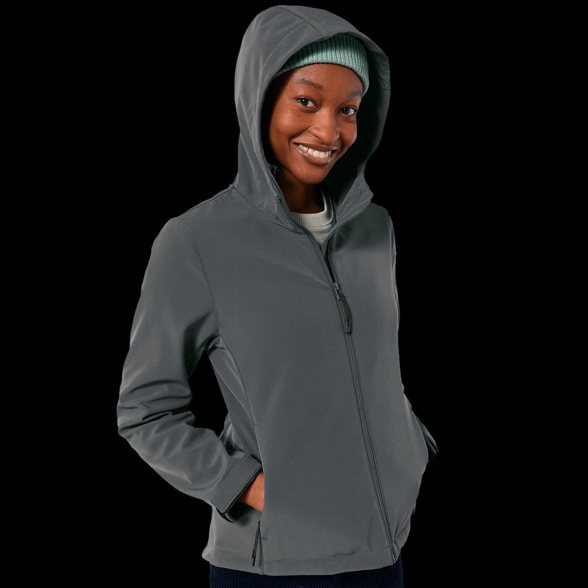 Women’s Stella Discoverer hooded softshell (STJW159)