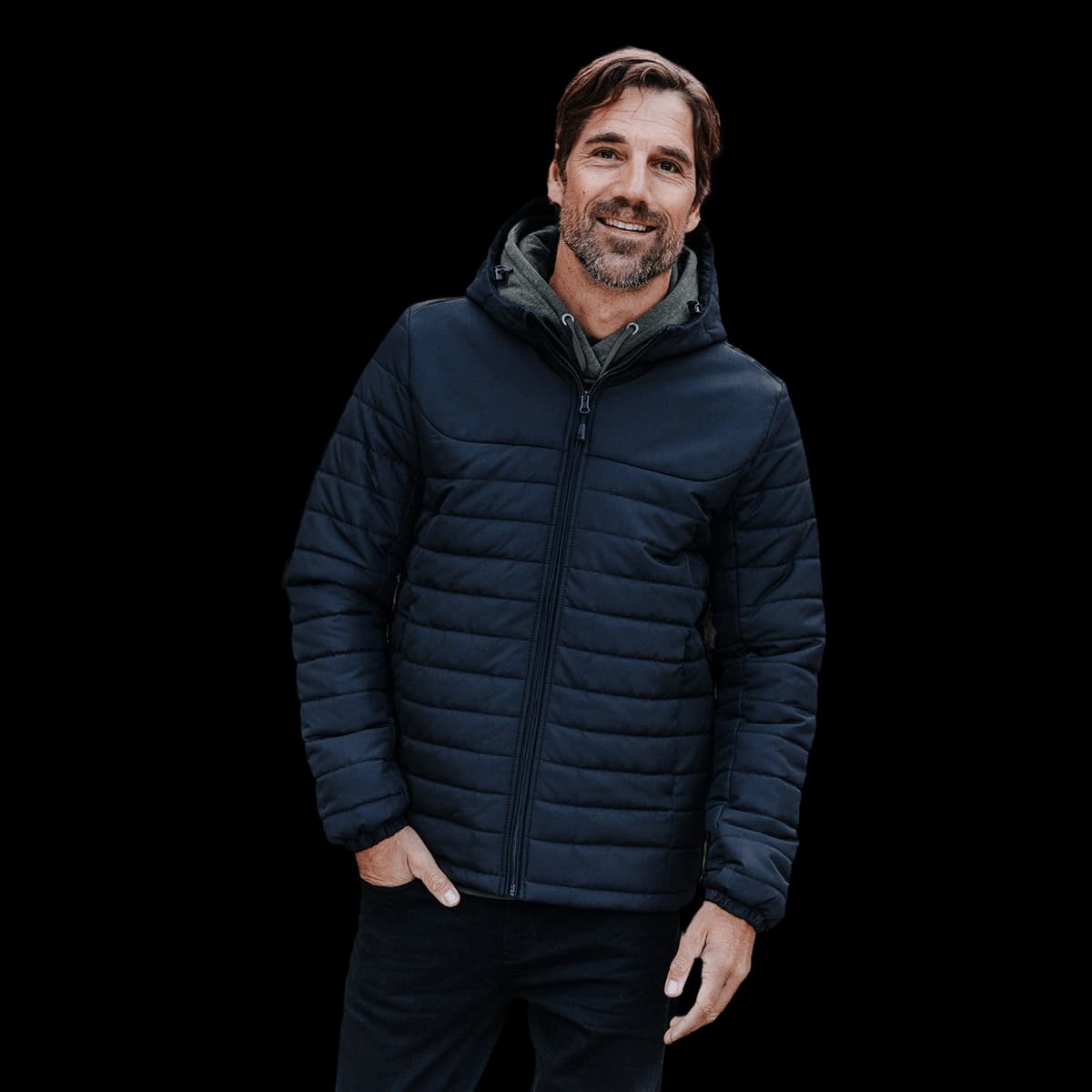 Nautilus quilted hooded jacket