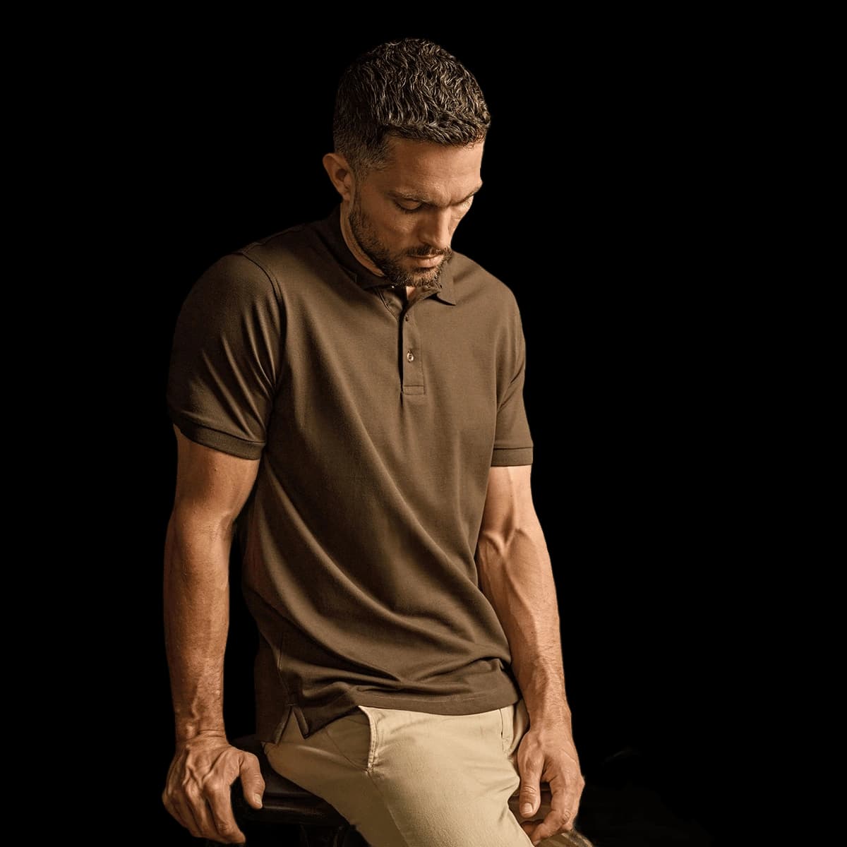 Luxury stretch polo (1405)