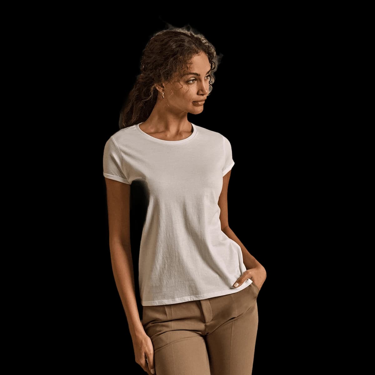 Women’s roll-up tee (5063)
