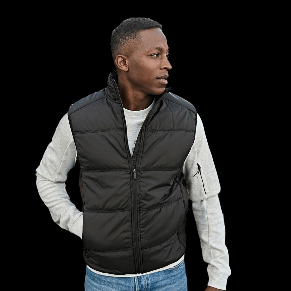 Hybrid-stretch bodywarmer (9114)
