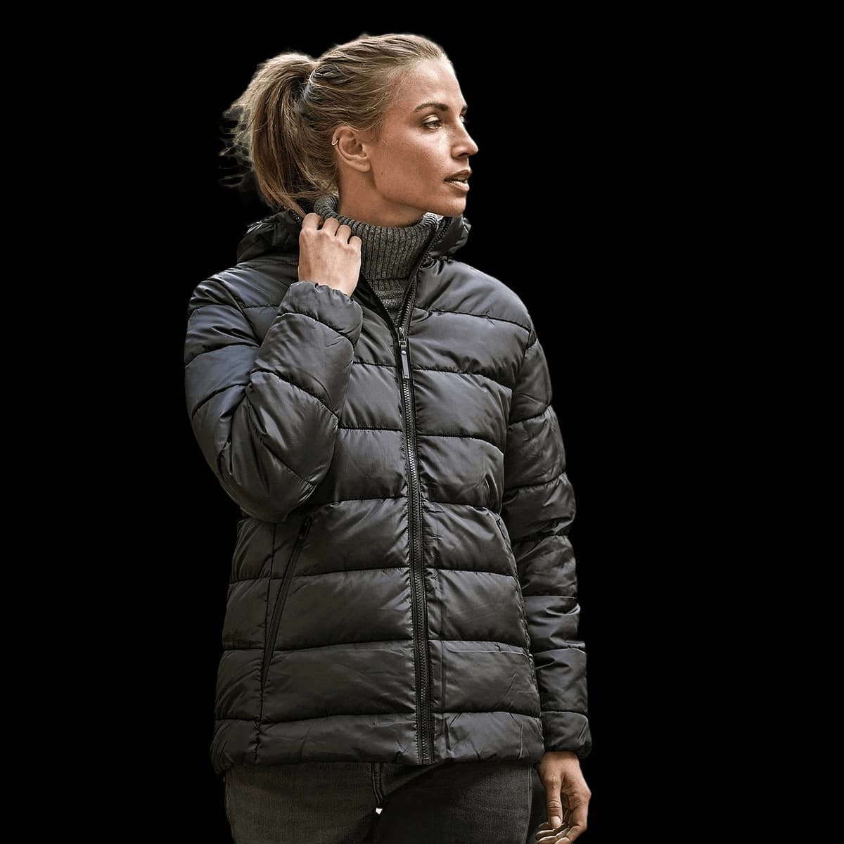 Women’s lite hooded jacket (9647)