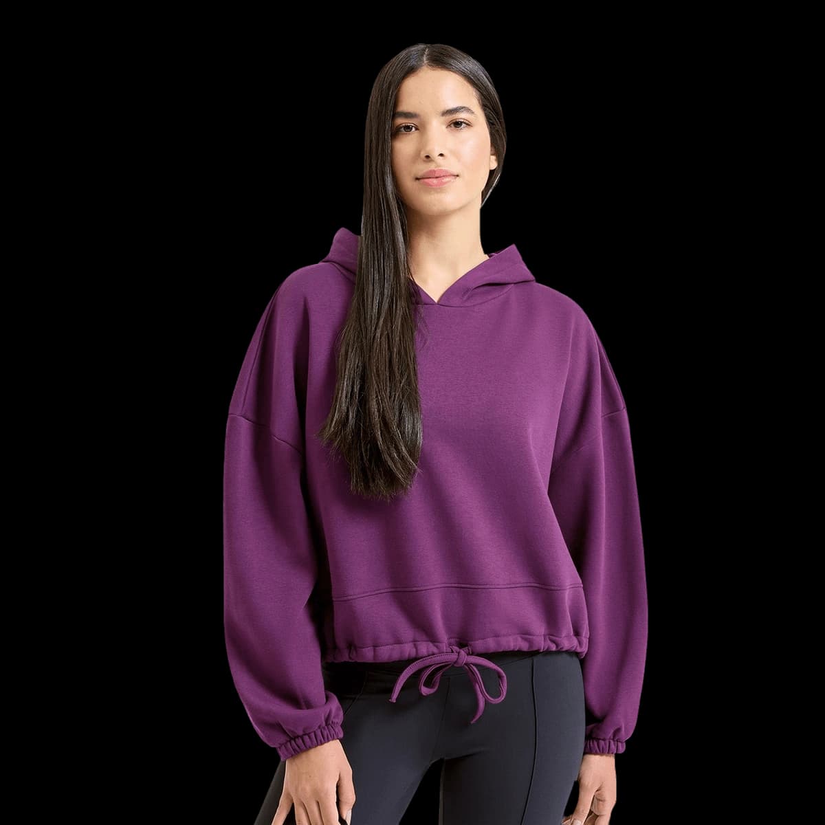 Women's TriDri® cropped oversize hoodie