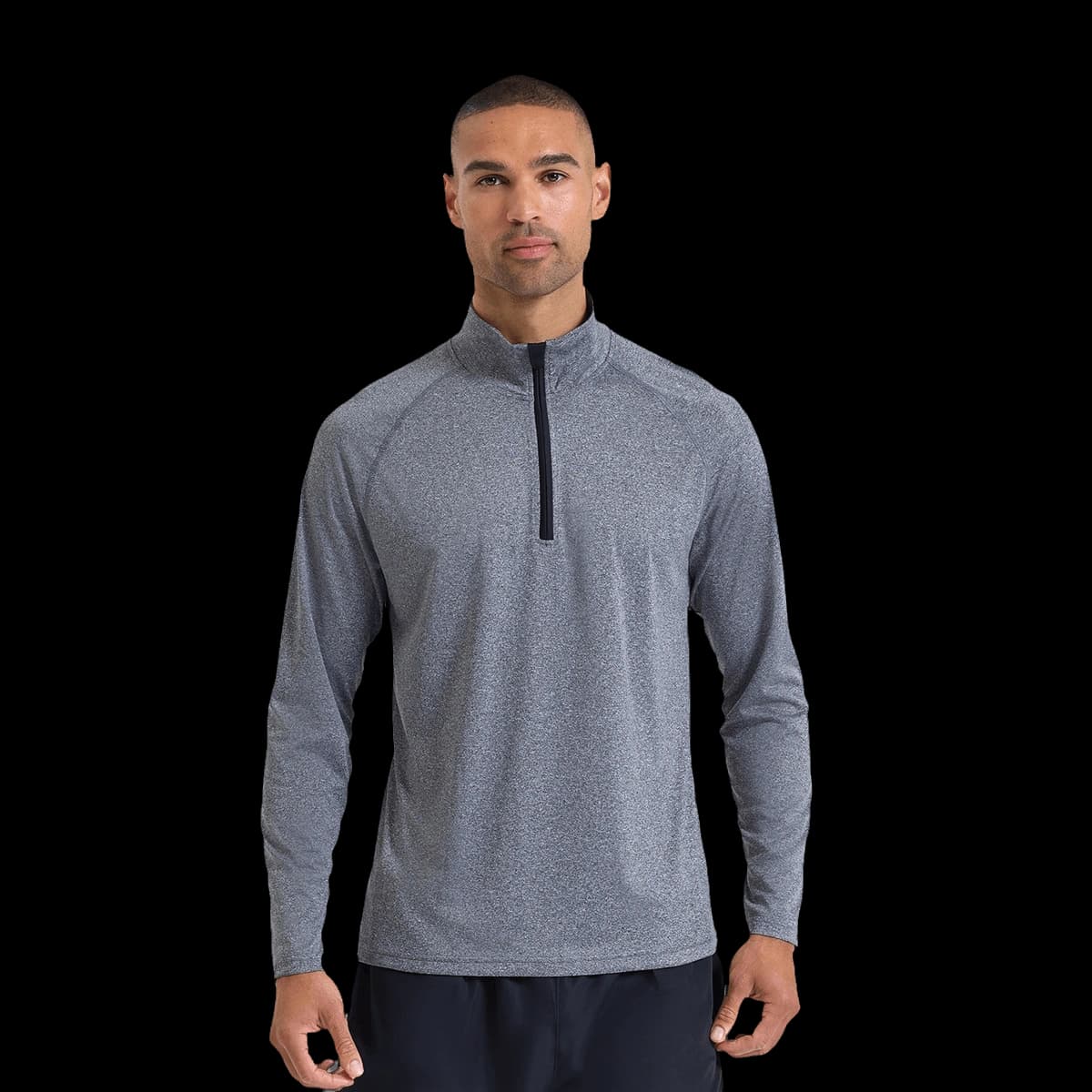 Men's TriDri® long sleeve performance ¼ zip top