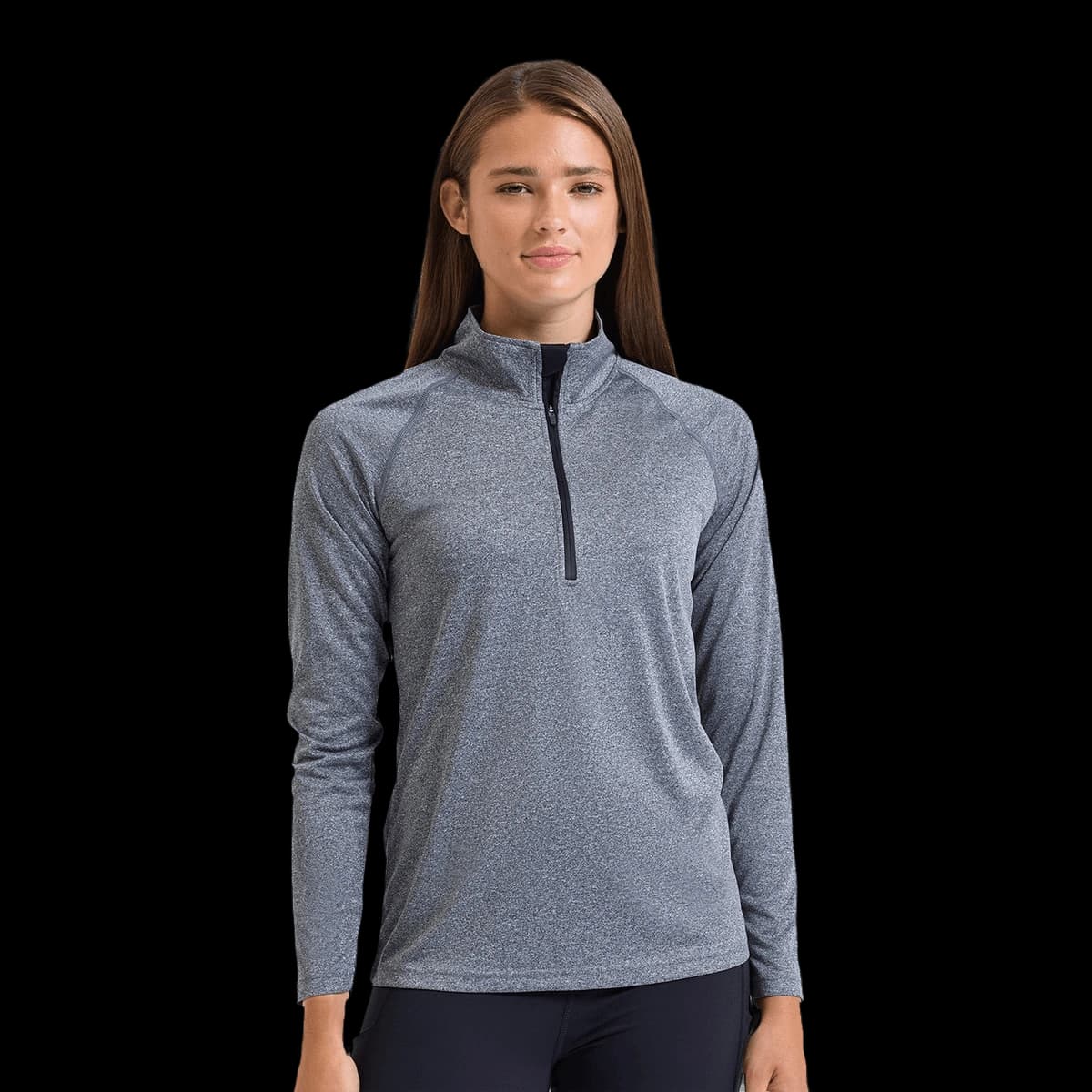 Women's TriDri® long sleeve performance ¼ zip