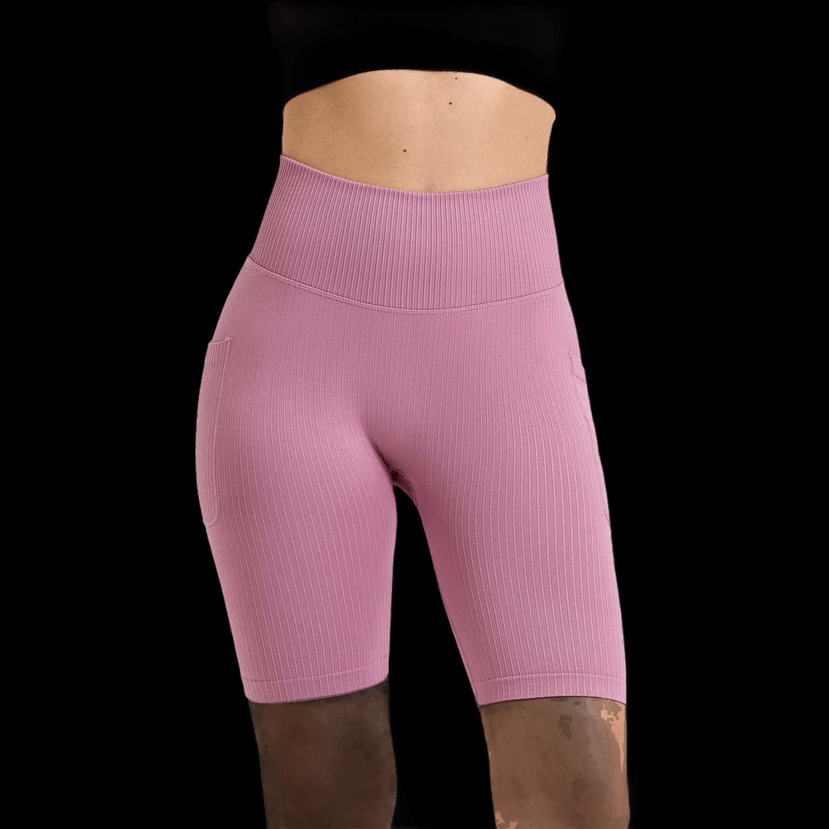 "Women's TriDri® ribbed seamless "3D fit" cycle shorts"