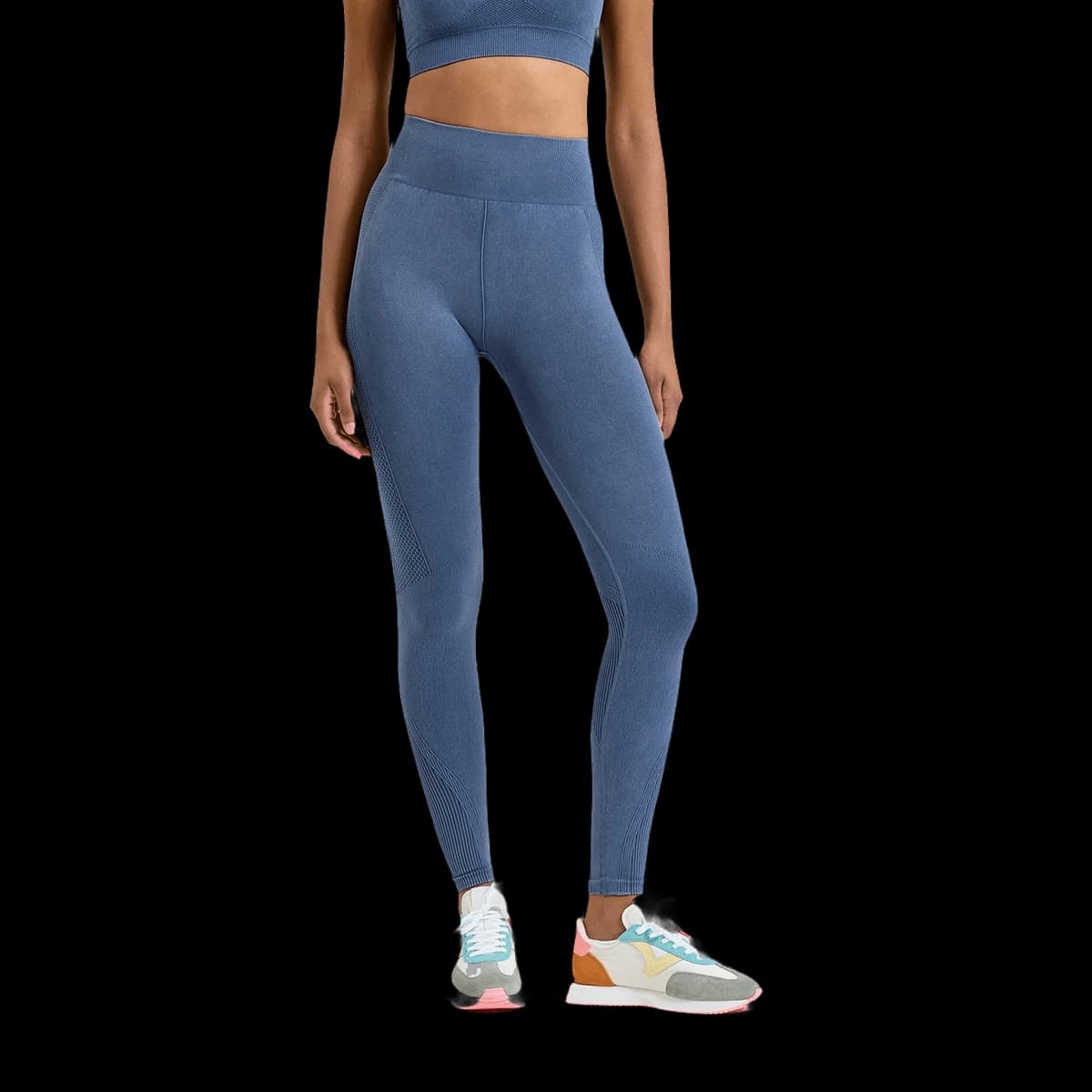 "Women's TriDri® seamless "3D fit" multi-sport denim look leggings"
