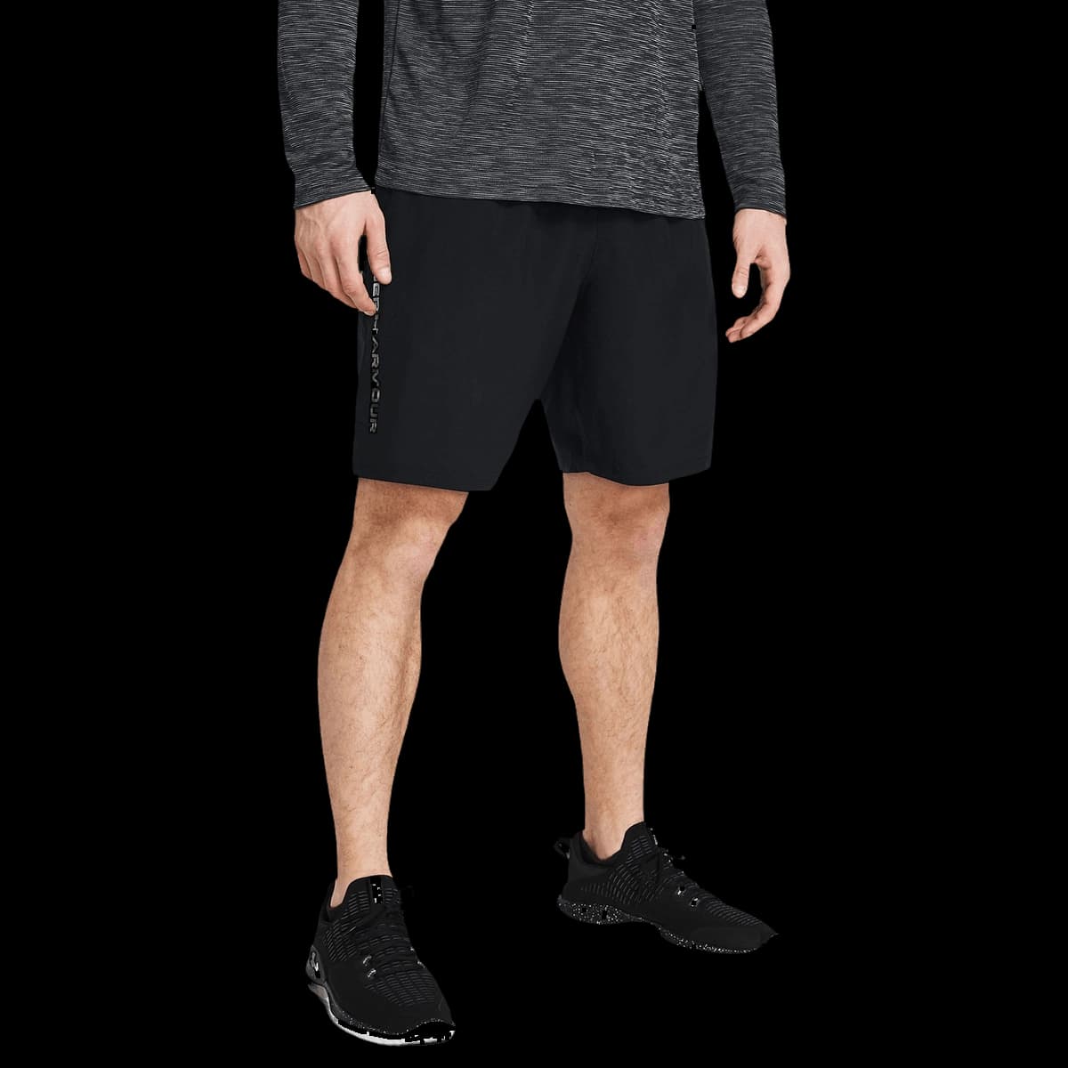 Tech woven wordmark shorts