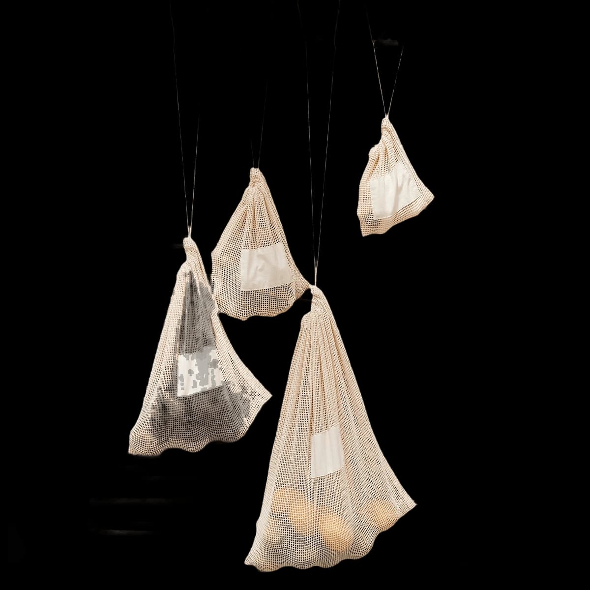 Organic cotton mesh sacks