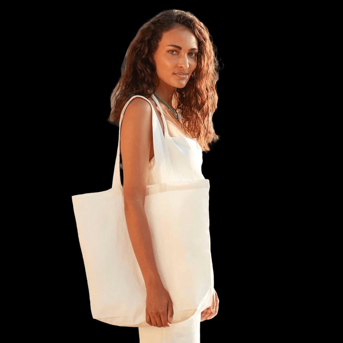 Organic natural dyed maxi bag for life