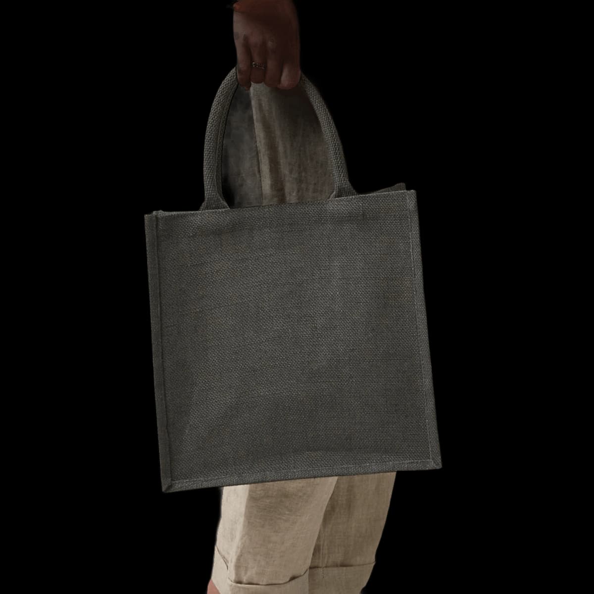 Jute midi tote